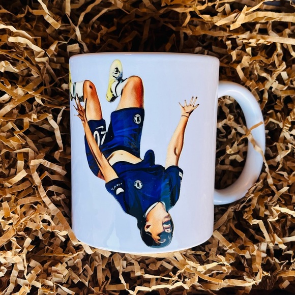 Sam Kerr Australia Chelsea Womens Soccer Football Coffee Mug White New 11oz - Picture 1 of 2